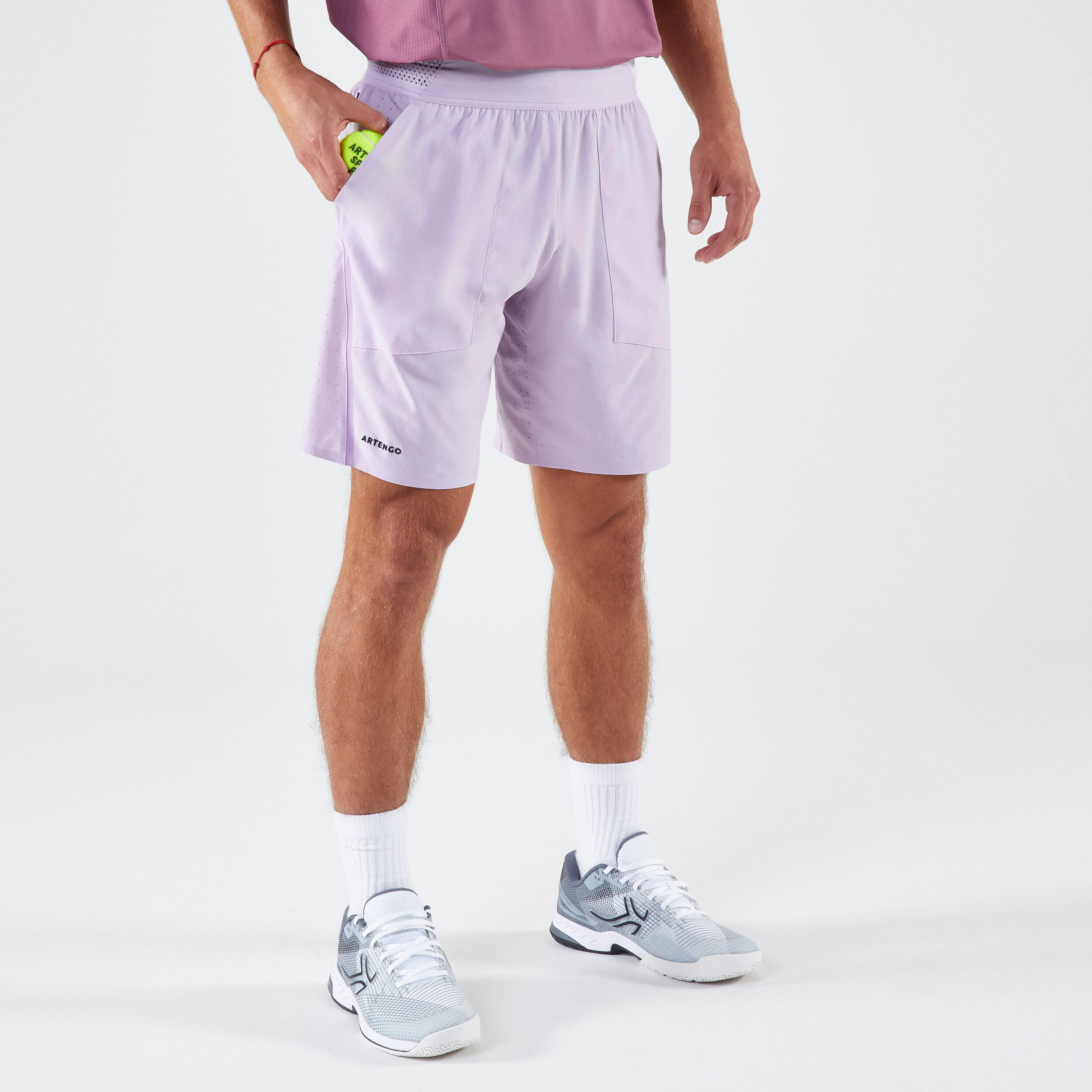 ARTENGO Men's Tennis Shorts Dry+ Gaël Monfils - Purple