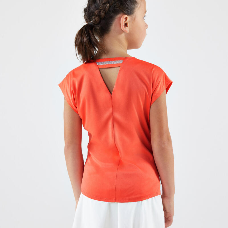 Camiseta de tenis Niña - TTS soft coral