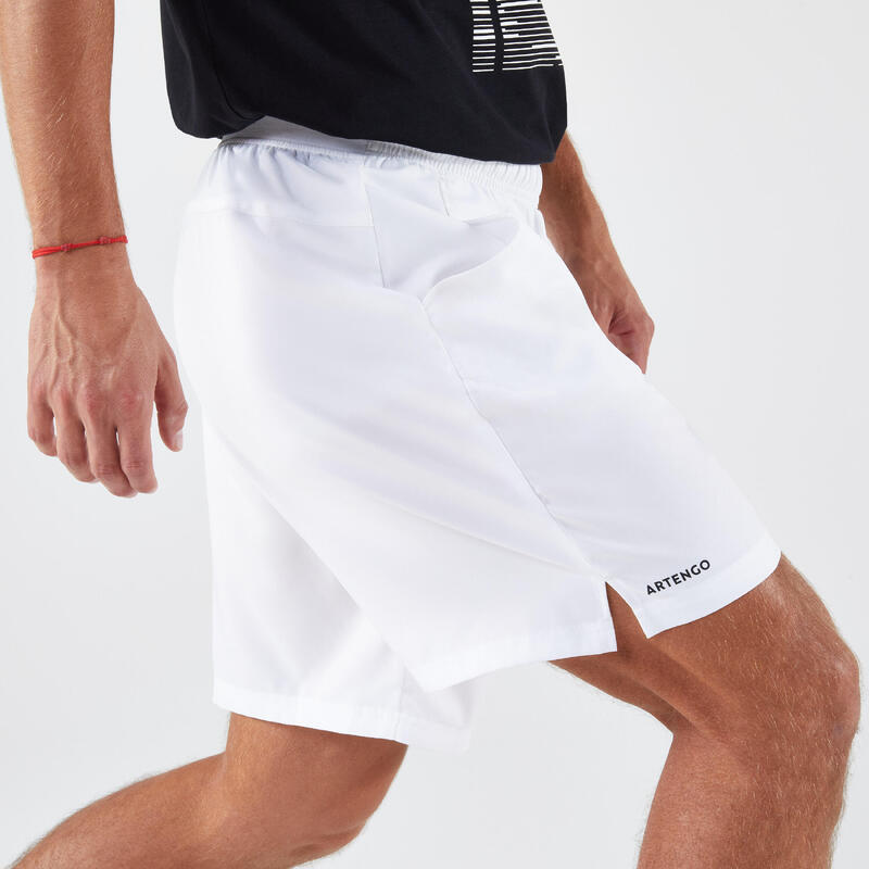 Erkek Tenis Şortu - Beyaz - Essential+