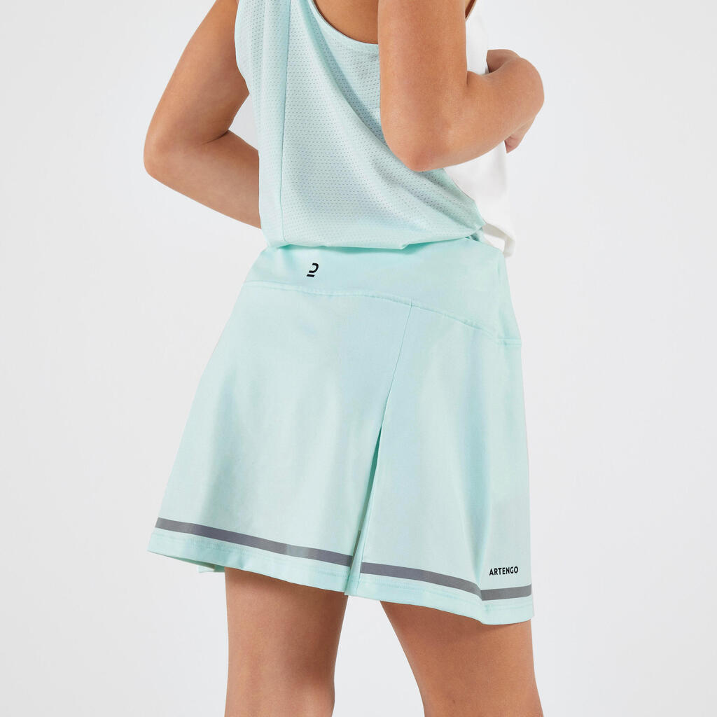 Girls' Tennis Skirt TSK900 - Jade