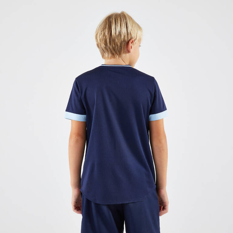 Campana Boys Daniel Half Sleeves Tennis Theme Printed Cotton T-shirt - Lime Green