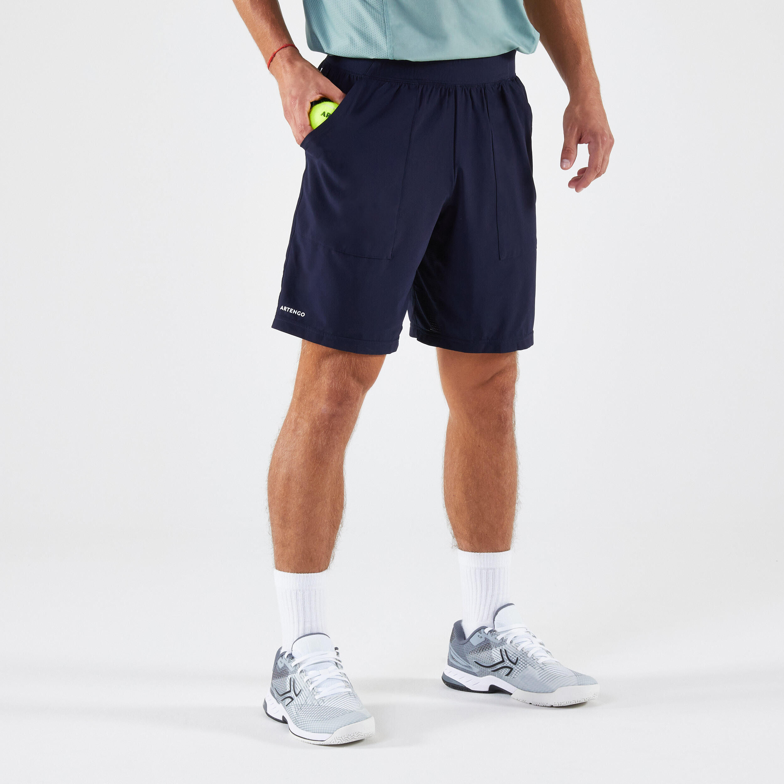 ARTENGO Men's Breathable Tennis Shorts Dry - Blue