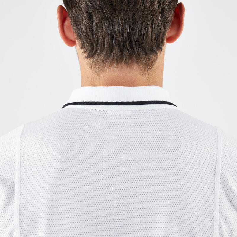 Erkek Kısa Kollu Polo Tenis Tişörtü - Beyaz - Artengo DRY
