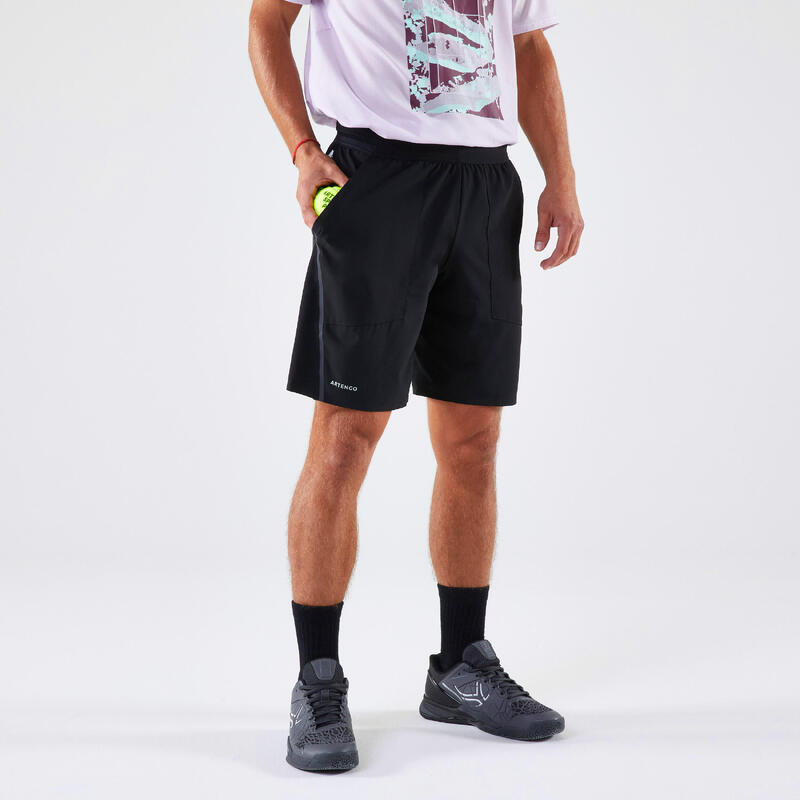 Short de tennis Homme respirant - Artengo Dry+ Noir Gaël Monfils