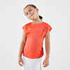 Dievčenské tričko TTS Soft na tenis koralové