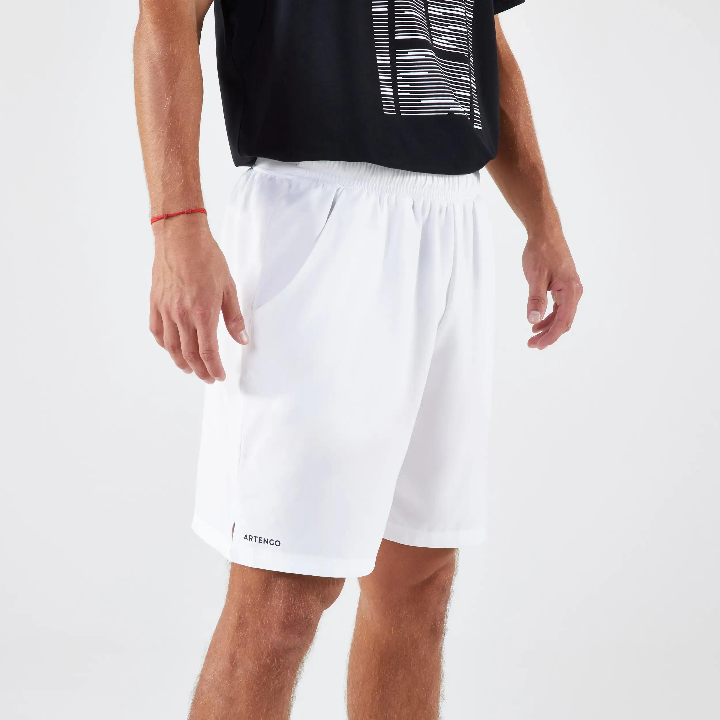 Erkek Tenis Şortu - Beyaz - Essential+ 4/12