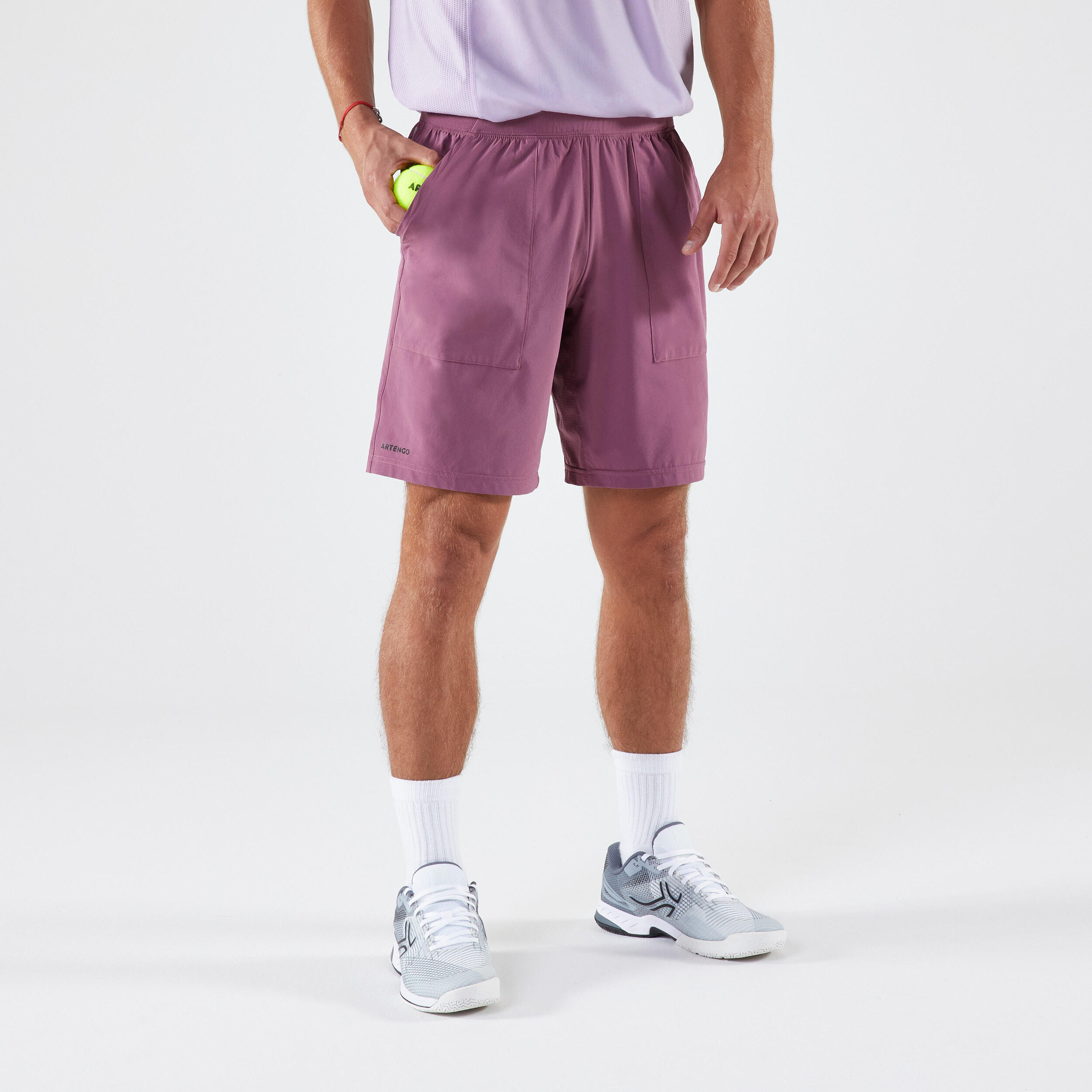 Men's Breathable Tennis Shorts Dry - Purple 1/5