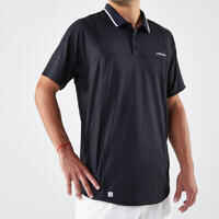 Men's Short-Sleeved Tennis Polo Shirt Dry - Black