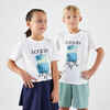 Kinder Tennis T-Shirt - TTS Essentiel weiss - Tennis is in the air