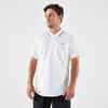 Men's Short-Sleeved Tennis Polo Shirt Dry - White