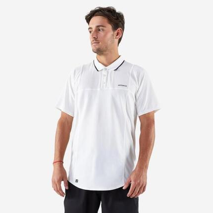 Polo tennis manches courtes Homme - Artengo DRY Noir