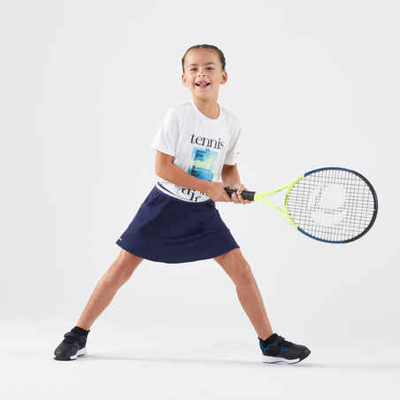Vaikiški teniso marškinėliai „TTS Essential“, balti, „Tennis is in the Air“