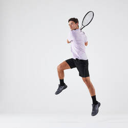 ខោខ្លី Tennis Shorts Dry+ Gaël Monfils ពណ៌ខ្មៅ 
