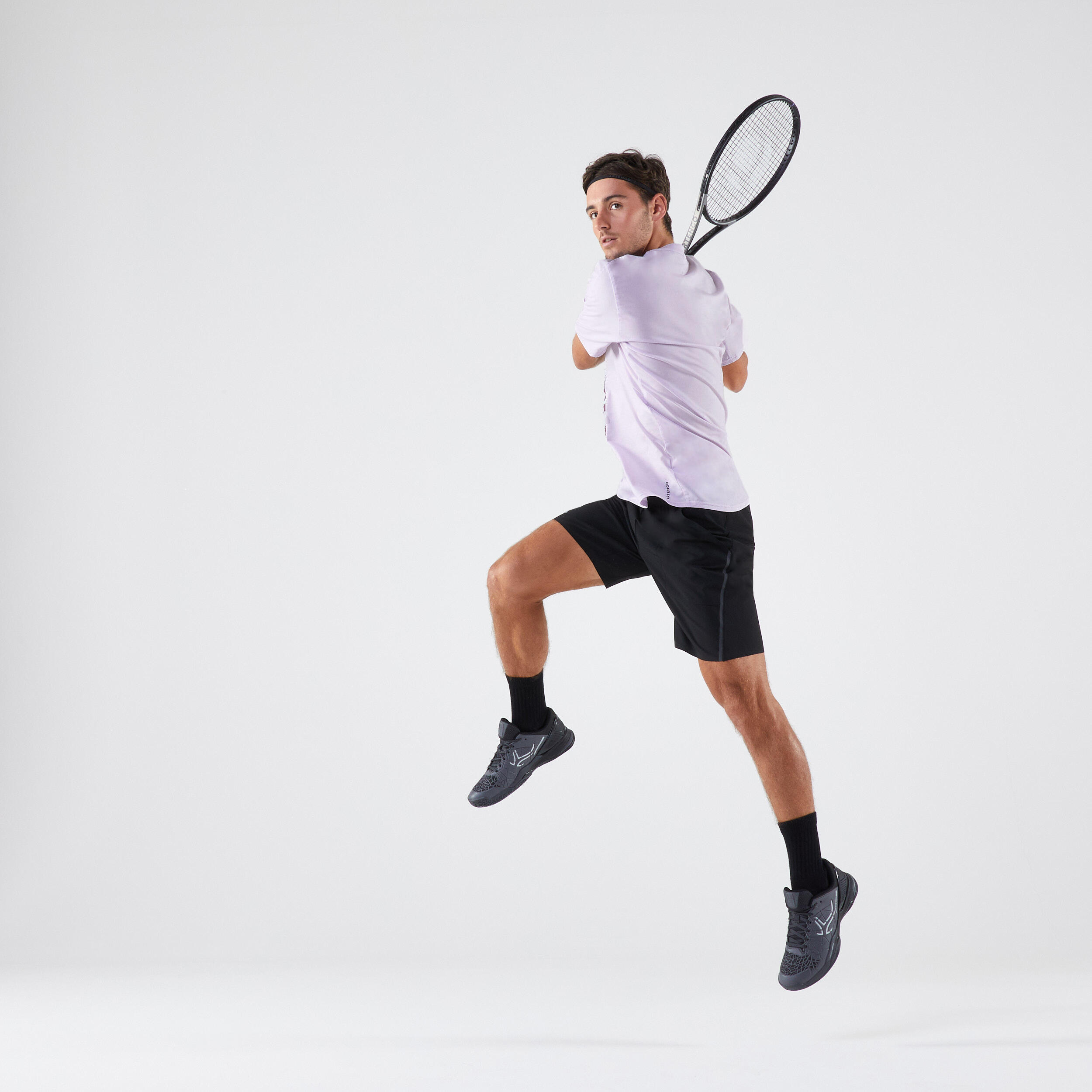 Men's Breathable Tennis Shorts Dry+ Gaël Monfils - Black 6/6