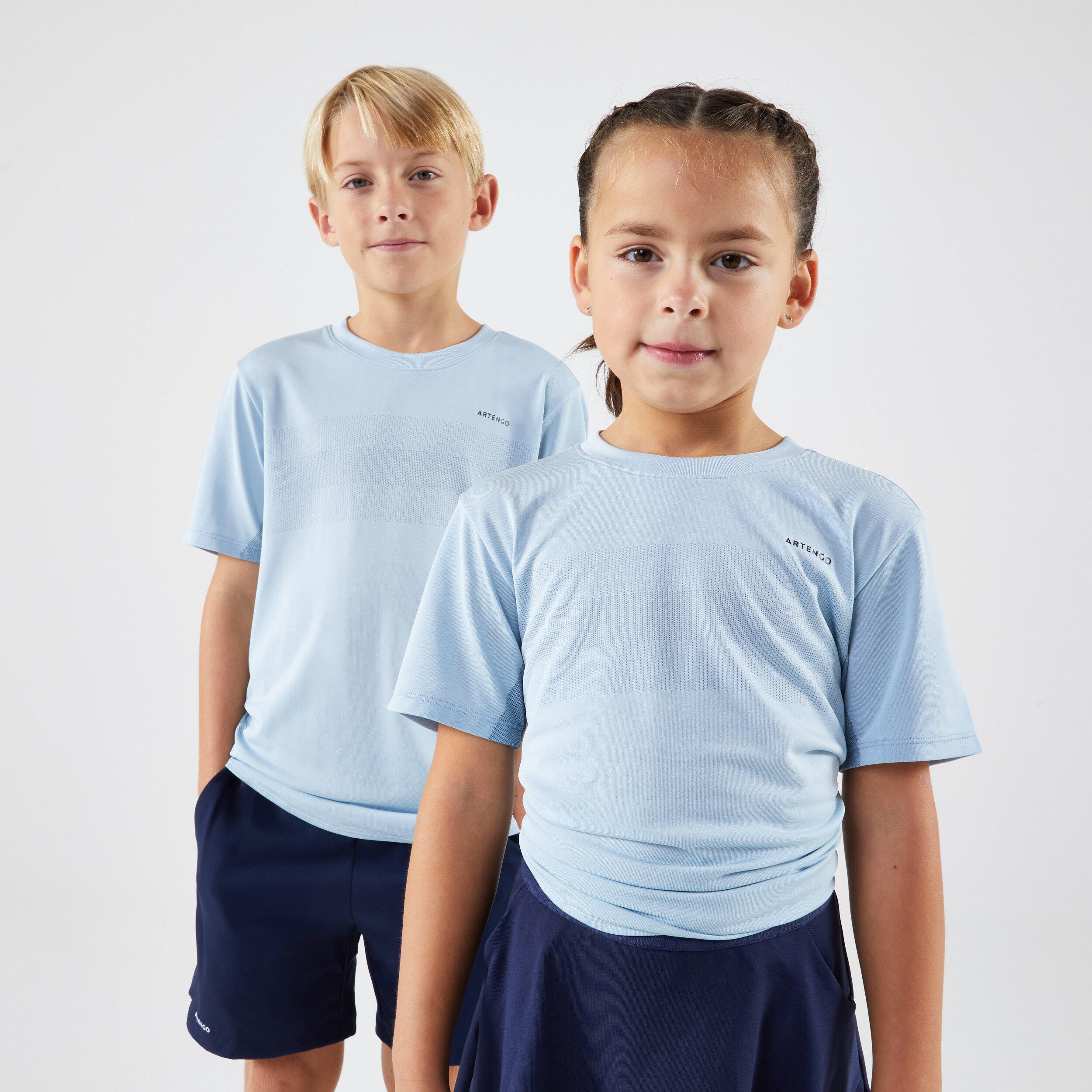 Decathlon | T-shirt tennis bambino LIGHT azzurra |  Artengo