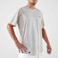 Men's Short-Sleeved Tennis T-Shirt Dry Gaël Monfils - Beige