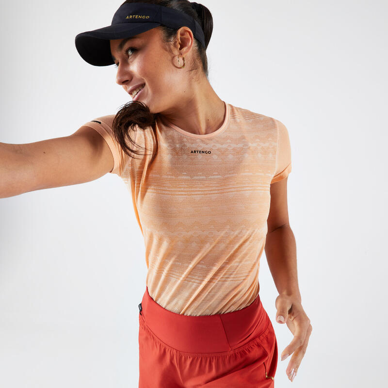 Damen Tennis T-Shirt - TTS Light orange