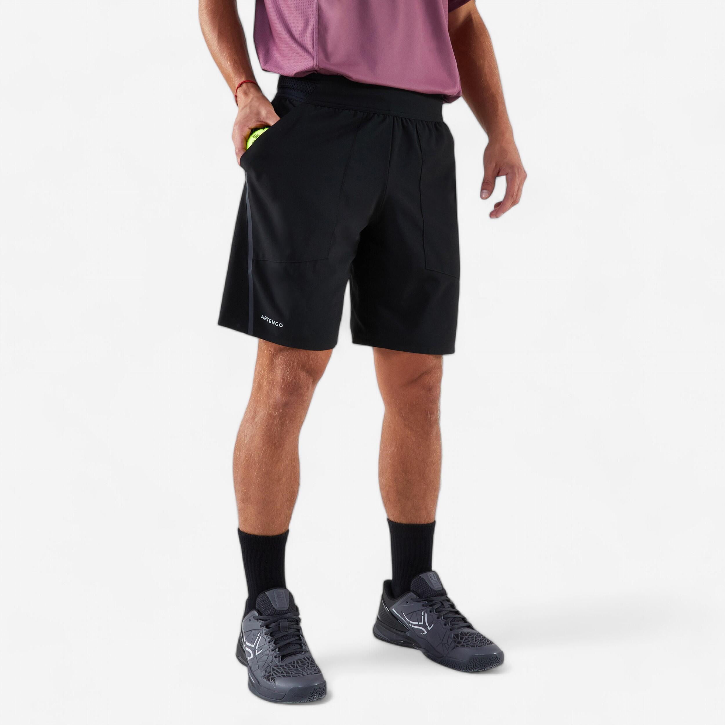 kuikma Men's Breathable Tennis Shorts Dry+ Gaël Monfils - Black-picture-28