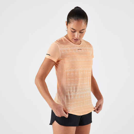 
      Majica kratkih rukava za tenis TTS Light ženska narančasta 
  