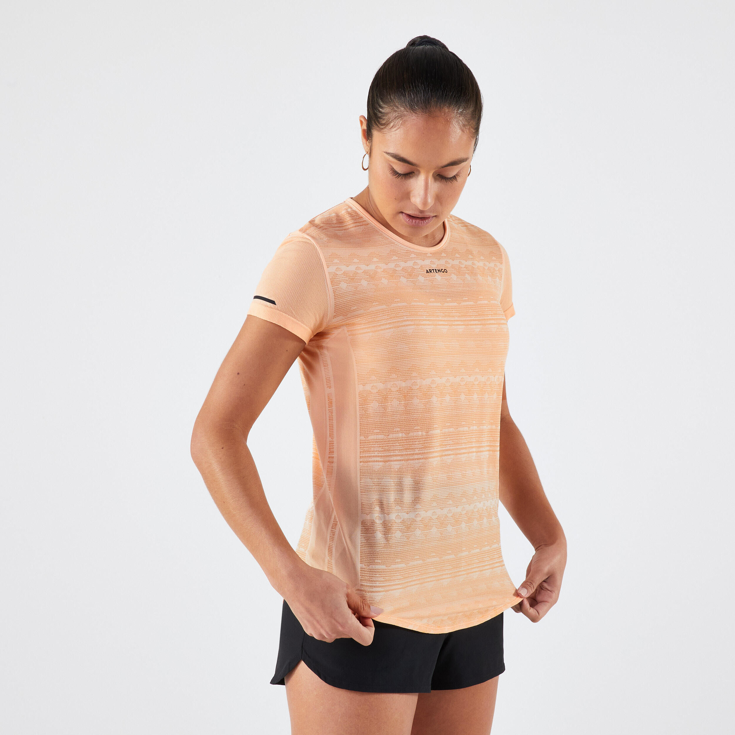 ARTENGO Women's Light Tennis T-Shirt TTS Light - Orange