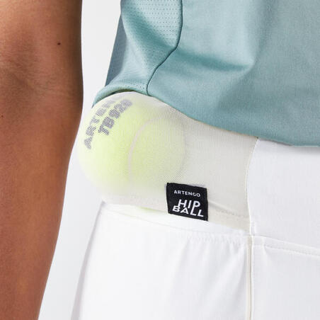 Bela ženska suknja za tenis DRY HIP BALL
