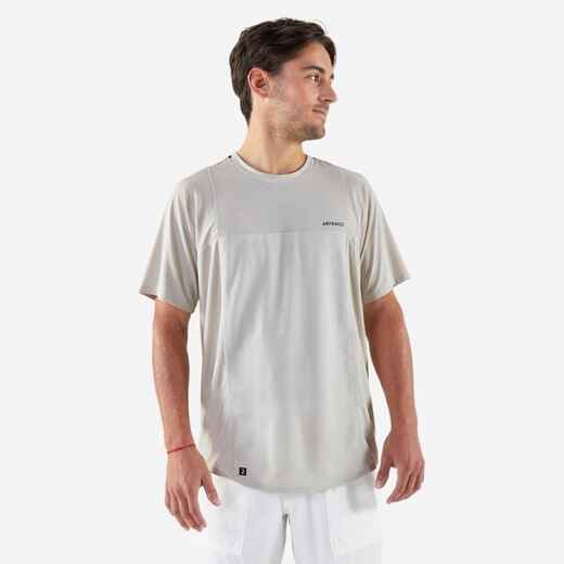 
      POLERA DE TENIS MANGA CORTA HOMBRE ARTENGO DRY BEIGE GAËL MONFILS
  