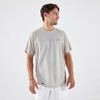 Camiseta de tenis manga corta hombre - Artengo DRY beige Gaël Monfils