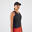 Camisola de alças de ténis light mulher - TTK Light cinzento carbono