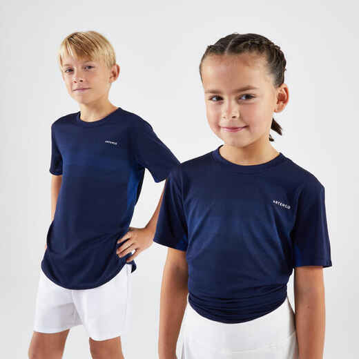 
      Majica kratkih rukava za tenis dječja tamnoplava
  