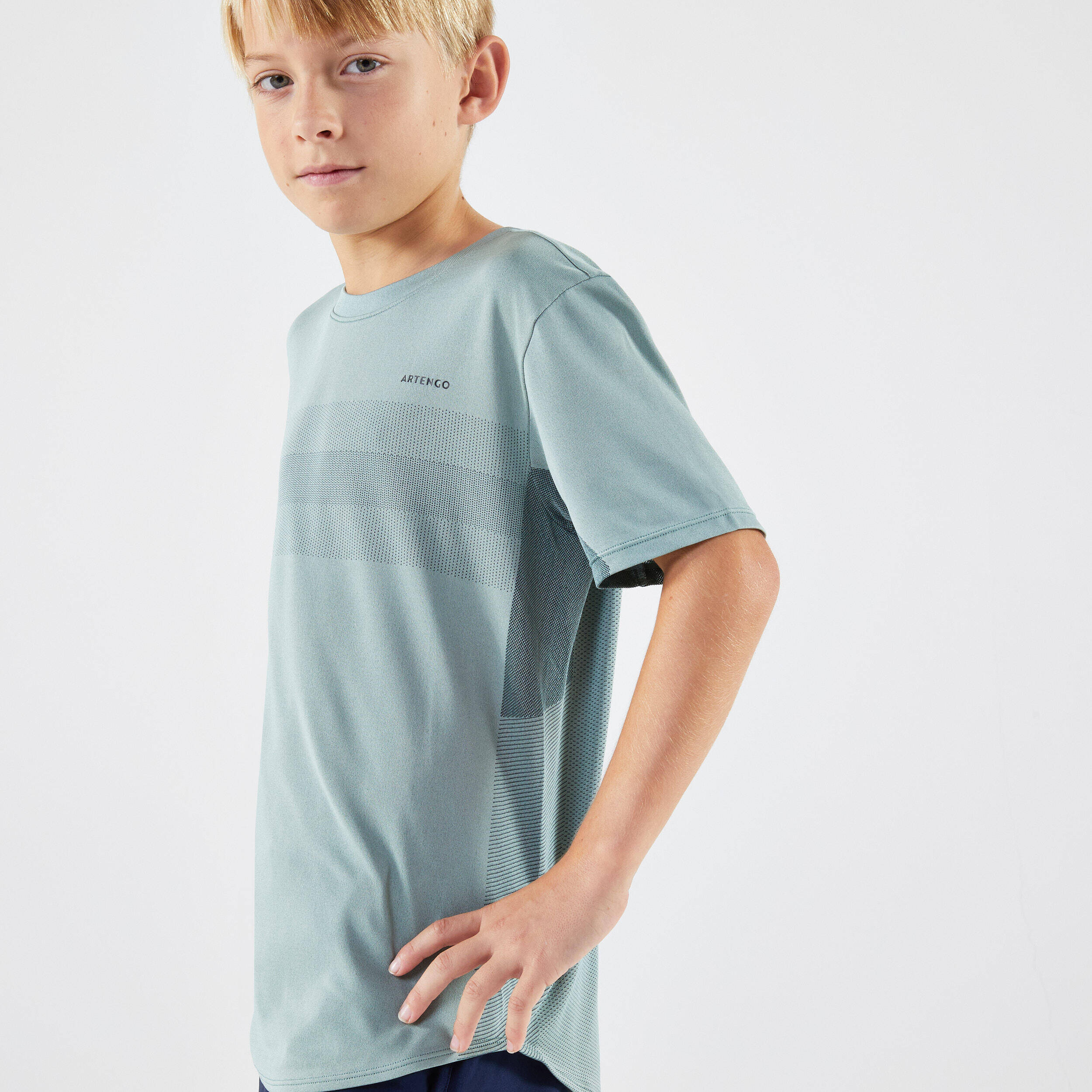Kids' Tennis T-Shirt Light - Frozen Green -  4