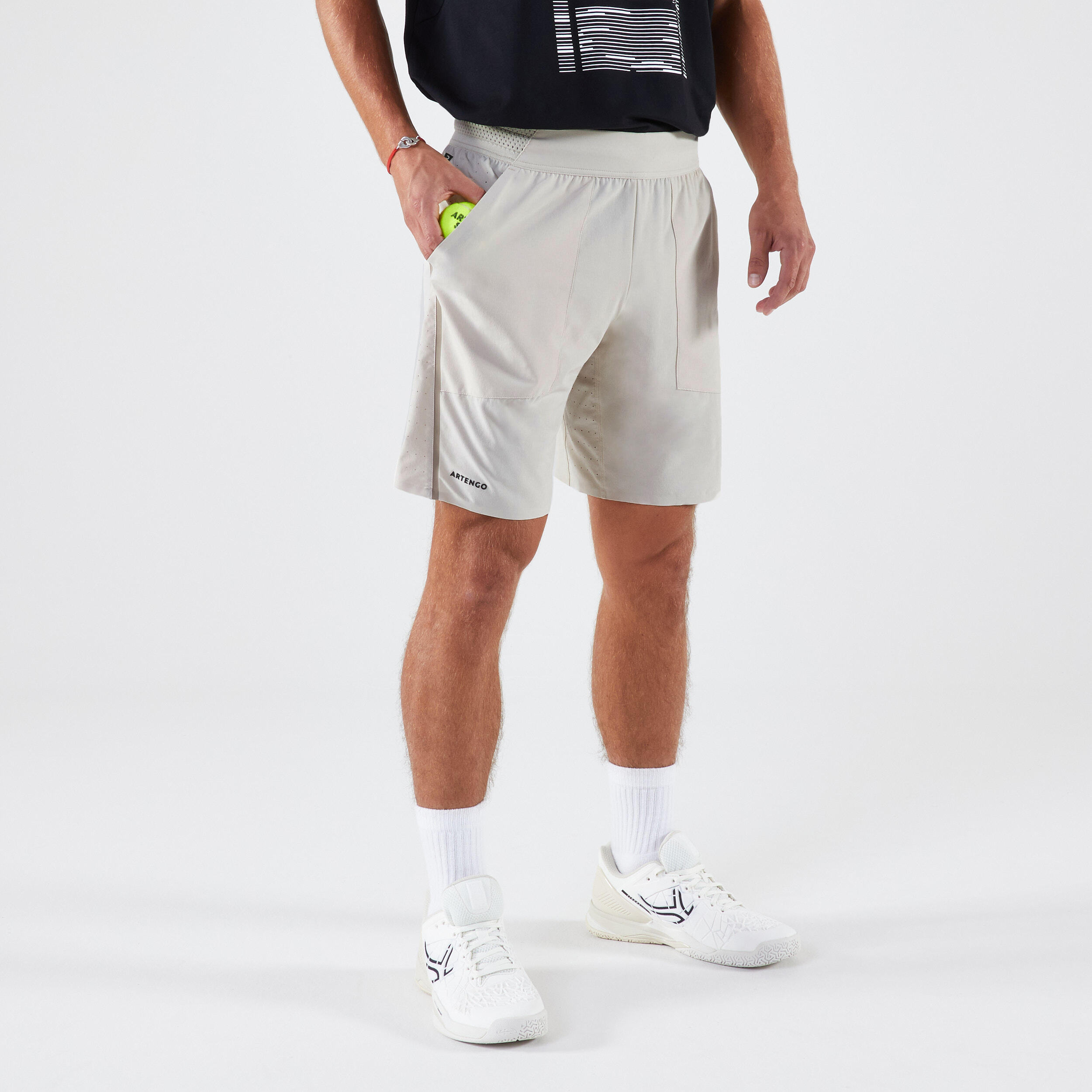 Decathlon | Pantaloncini tennis uomo DRY+ Gaël Monfils beige |  Artengo