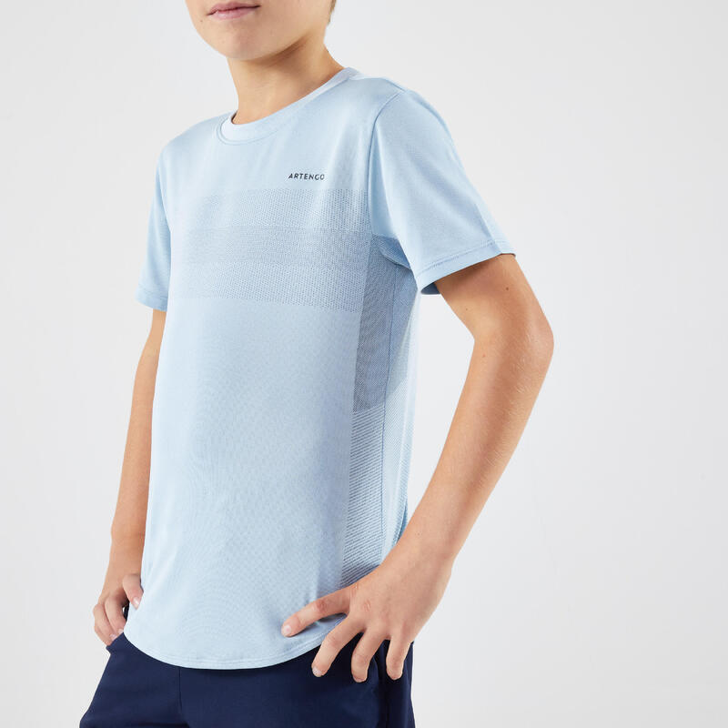 T-shirt tennis bambino LIGHT azzurra