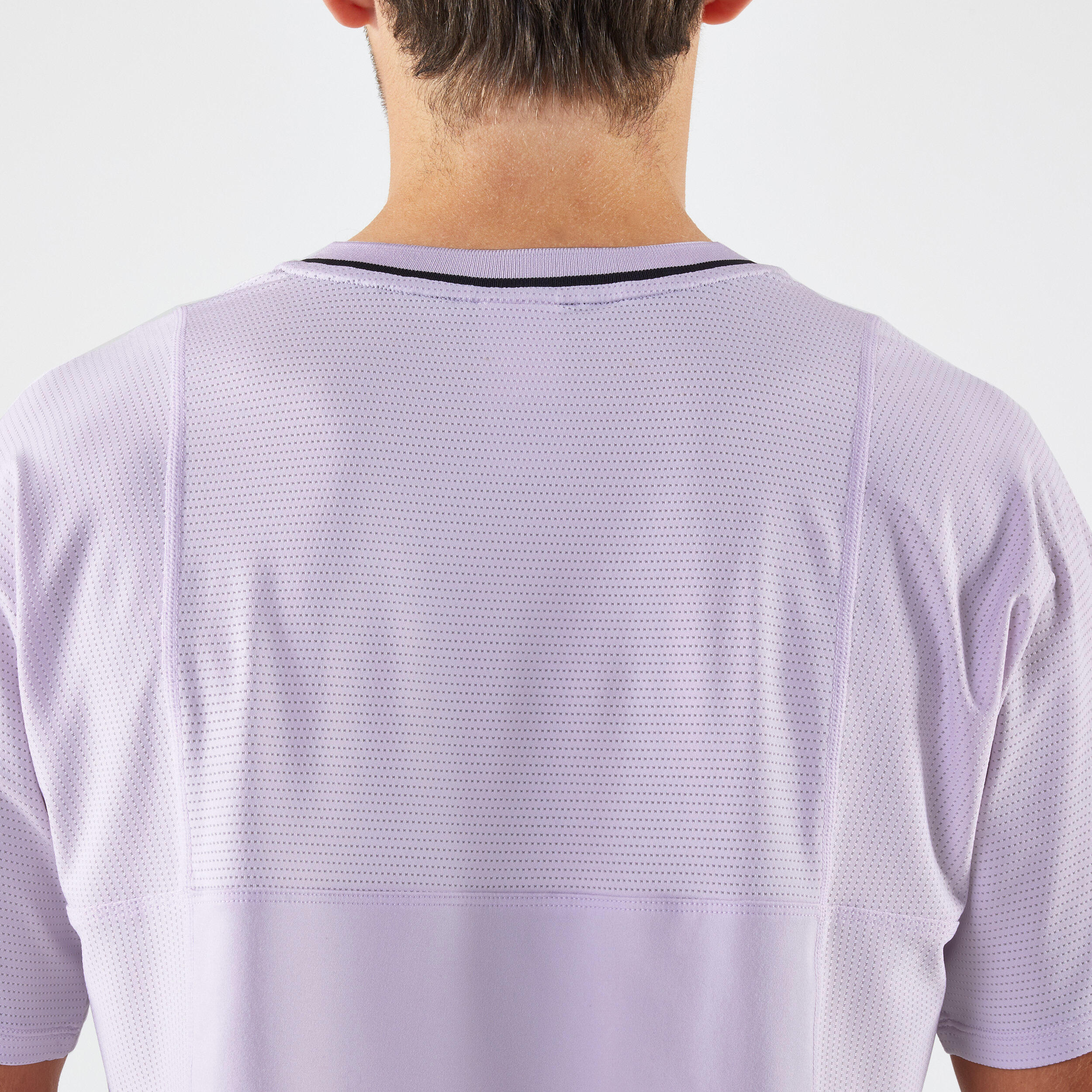 Men's Tennis T-Shirt Short Sleeved Quick Dry Purple