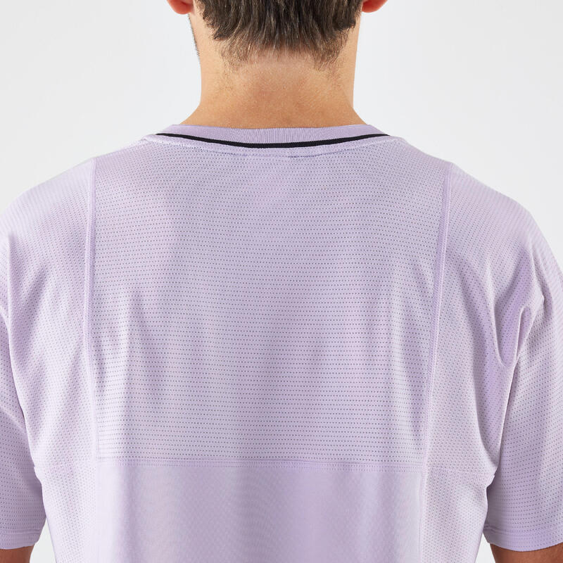 Camiseta de tenis manga corta hombre - Artengo DRY violeta Gaël Monfils