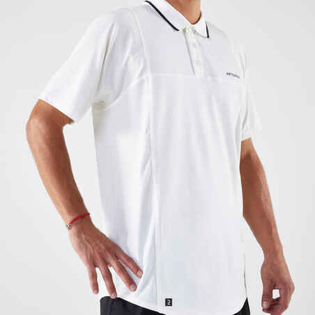 Vyriški trumparankoviai teniso polo marškinėliai „Dry“, balti