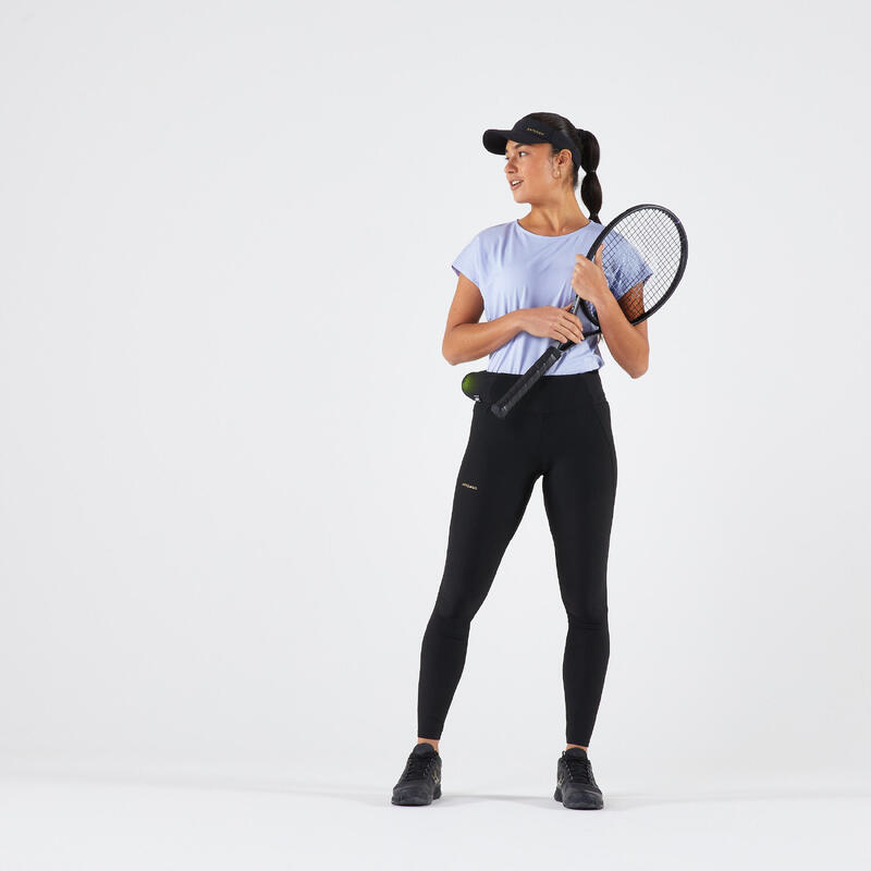 Kadın Tenis Taytı - Siyah - Dry Hip Ball