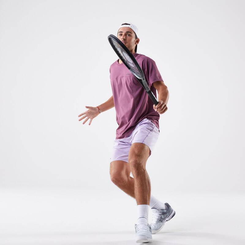 Short de tennis Homme respirant - Artengo Dry+ Violet Gaël Monfils