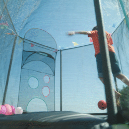 TRAMPOLINE 360 AVEC FILET - MONTAGE SANS OUTIL