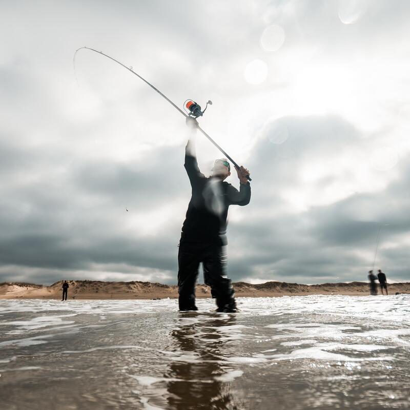 Lansetă surfcasting pescuit în mare SYMBIOS 900 4,20m 100-200g Hibridă