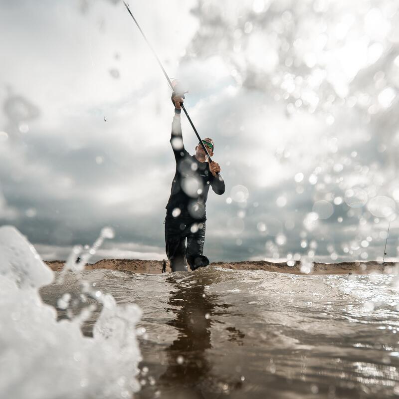 Lansetă surfcasting pescuit în mare SYMBIOS 900 4,20m 100-200g Hibridă