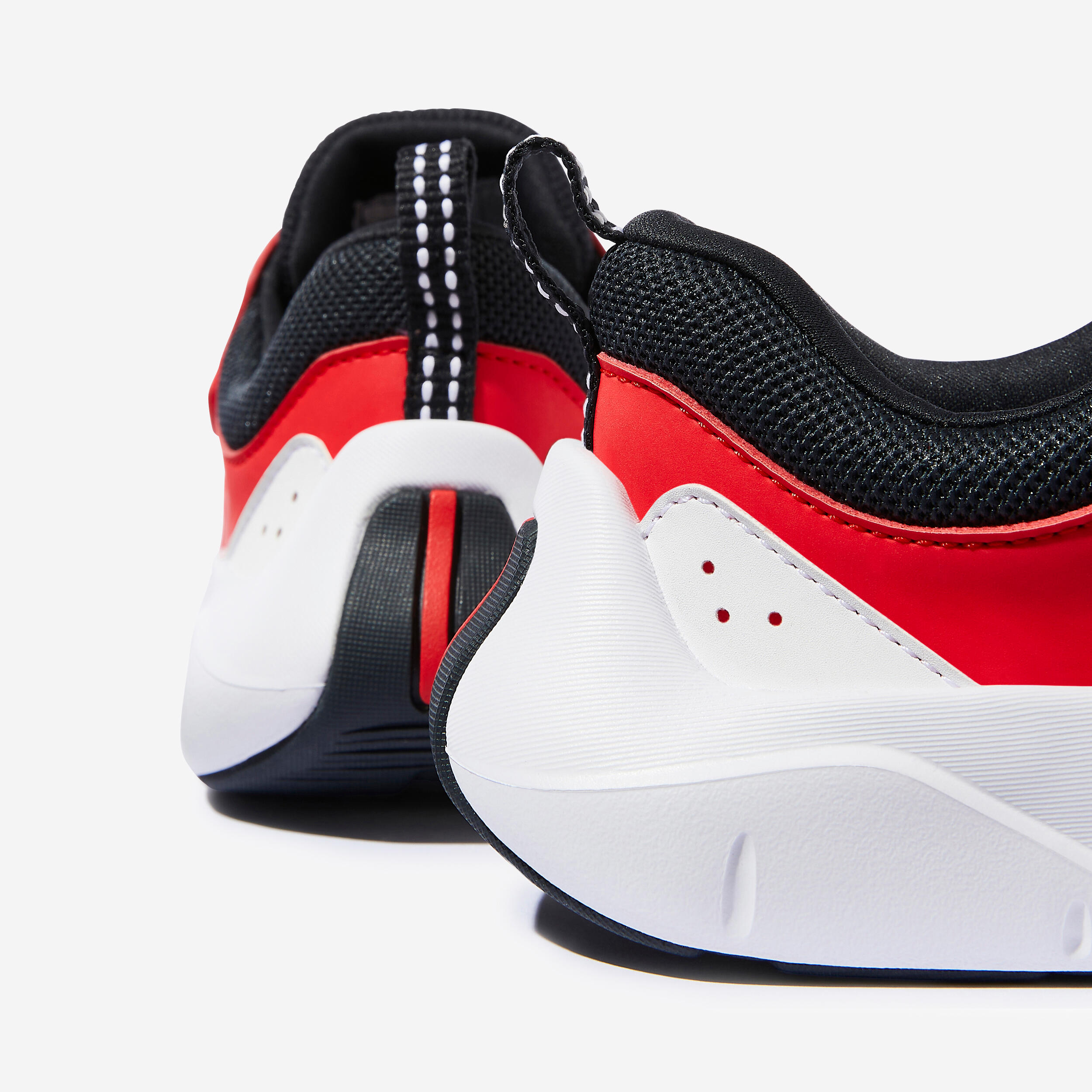 Chaussures à scratch et lacets élastiques légères enfant, Playful Fast Rouge 6/10