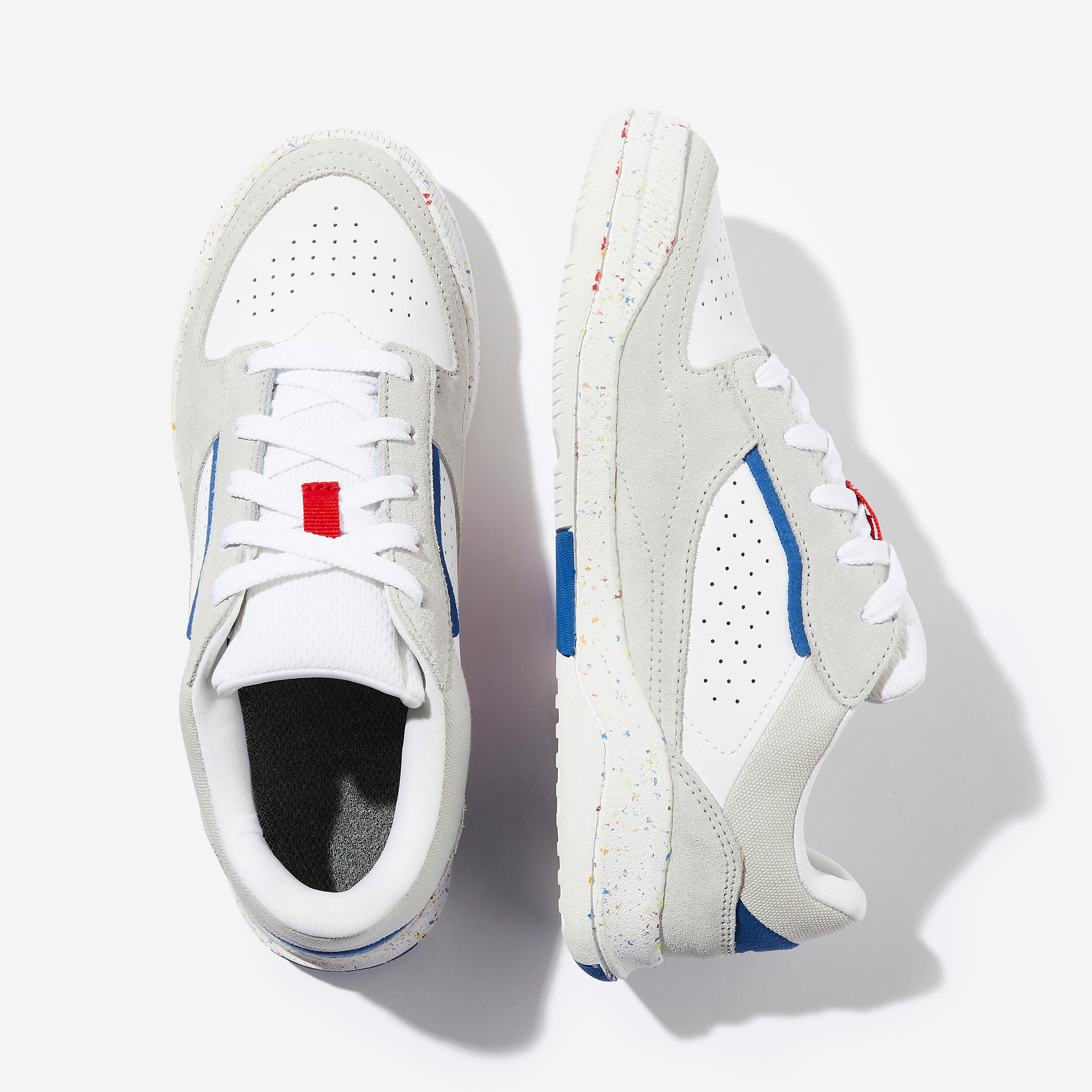 Kids' Lace-Up Shoes Playventure City - White/Blue/Red 8/10