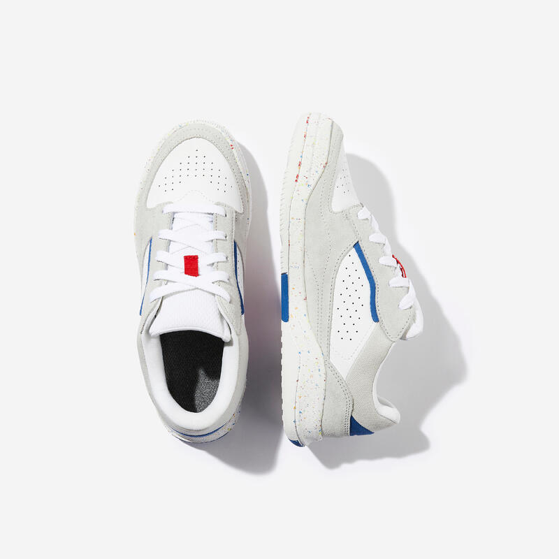 Sneakers bambino PLAYVENTURE CITY con lacci azzurro-bianco-rosso