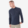 Men Full Sleeve Dry Fit Activewear T-Shirt Dark Blue - MH550
