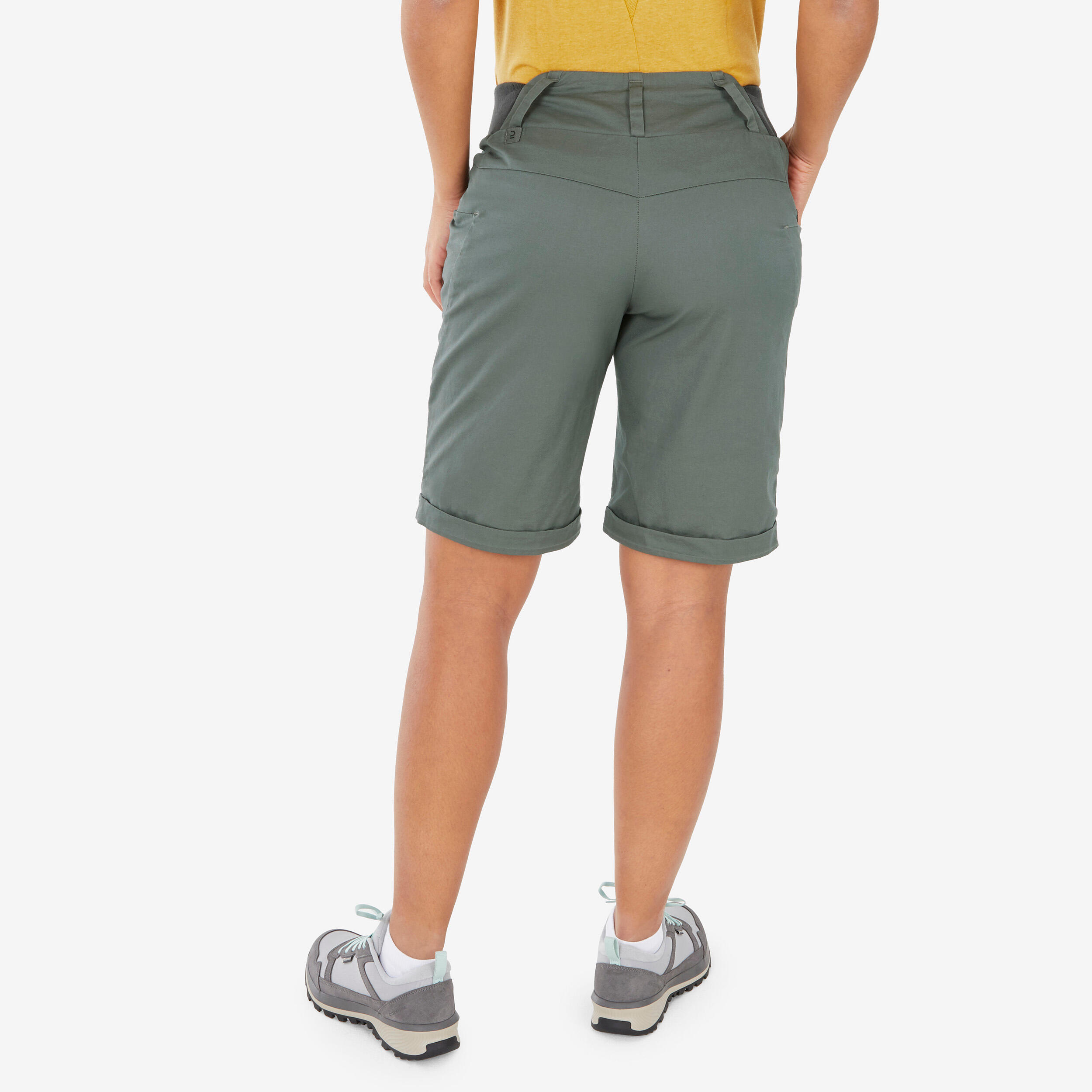 Damesbermuda NH500 kaki 3/5