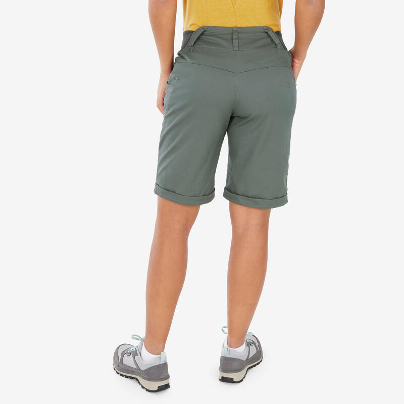 Bermudashorts Damen - NH500 khaki