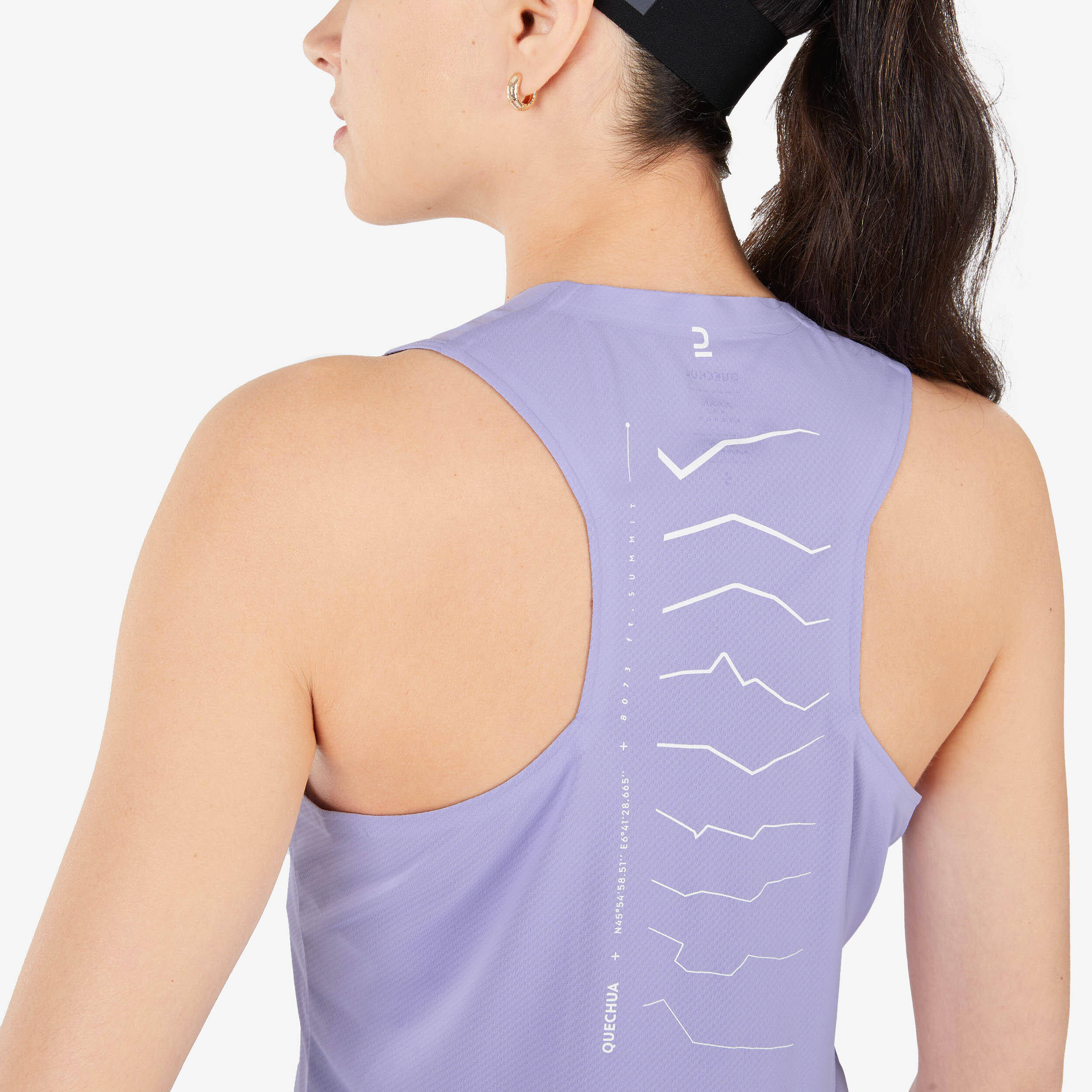 Women Dry Fit Ultra-Light Tank Top Lavender Purple - NH500 -  3