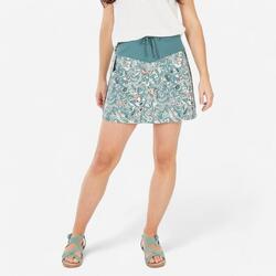 Jupe short de randonnée femme, NH500 vert