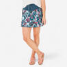 Women Pleated Skort with Pocket Blue Turquoise - NH500