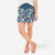Jupe short de randonnée - NH500 - Bleu Motif